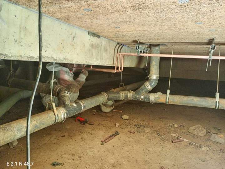 Réseaux d'alimentation et d'évacuation vide sanitaire Paris